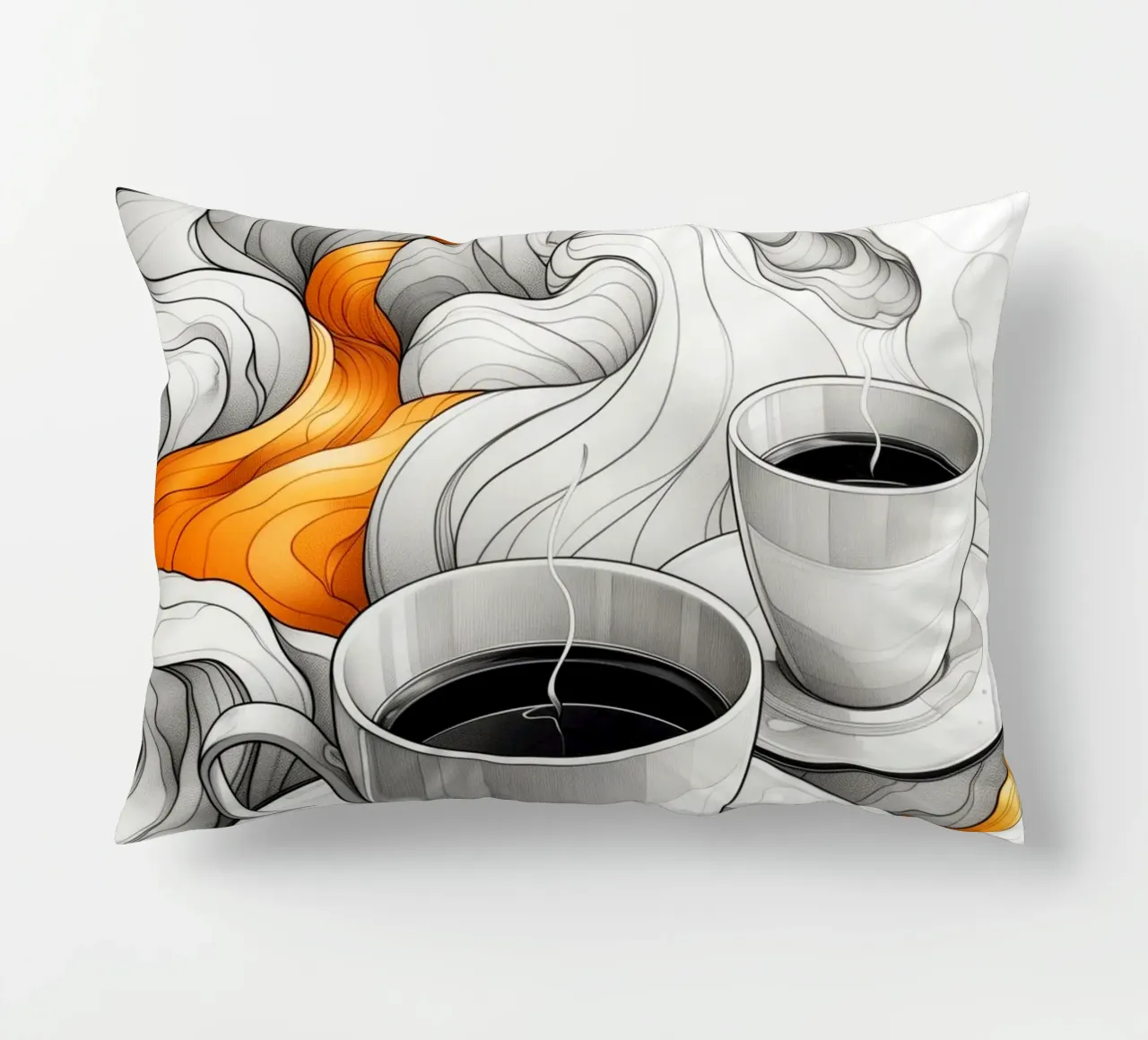 It's coffee time expresso decorative cushion by Justyna Jaszke JBJart
