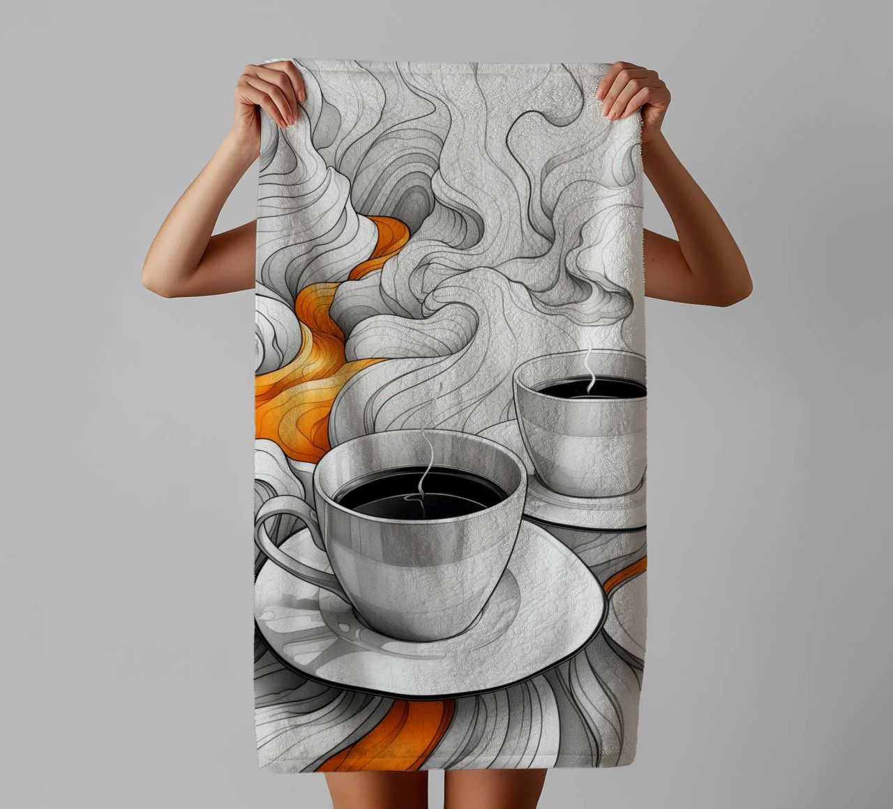 È l'ora del caffè espresso asciugamano da bagno da Justyna Jaszke JBJart
