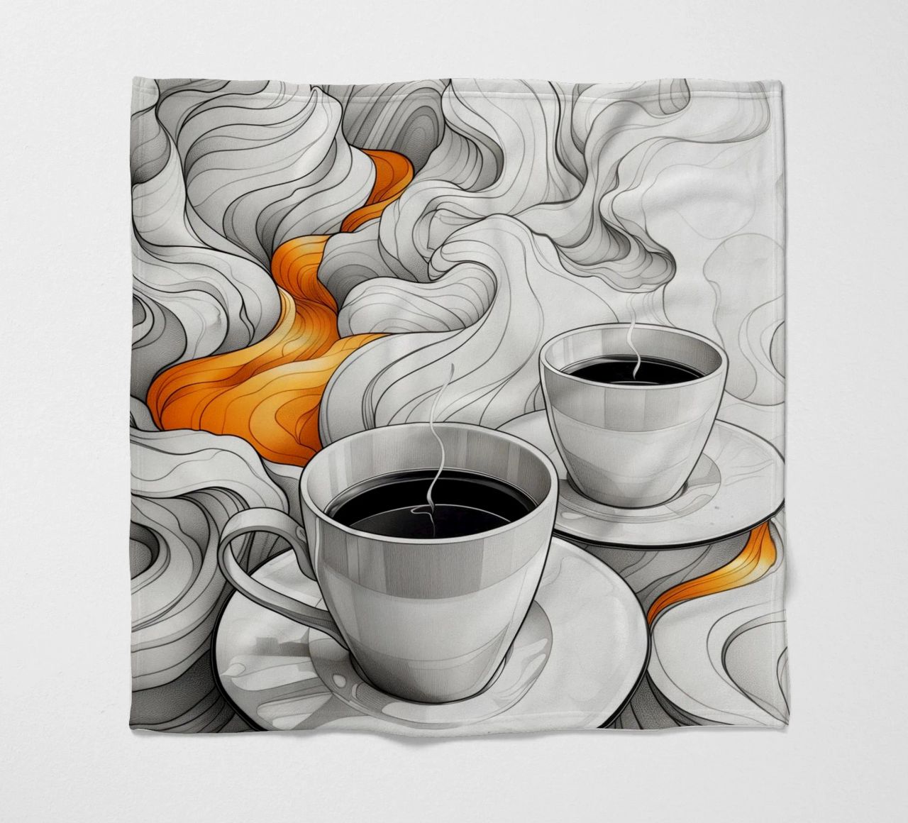 È l'ora del caffè espresso coperta in pile da Justyna Jaszke JBJart