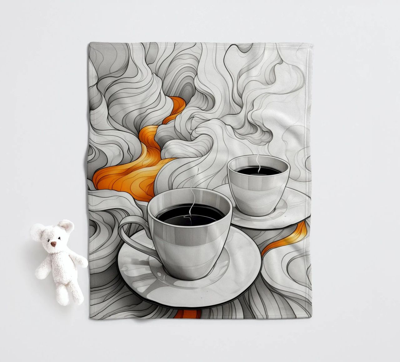 È l'ora del caffè espresso coperta in pile da Justyna Jaszke JBJart