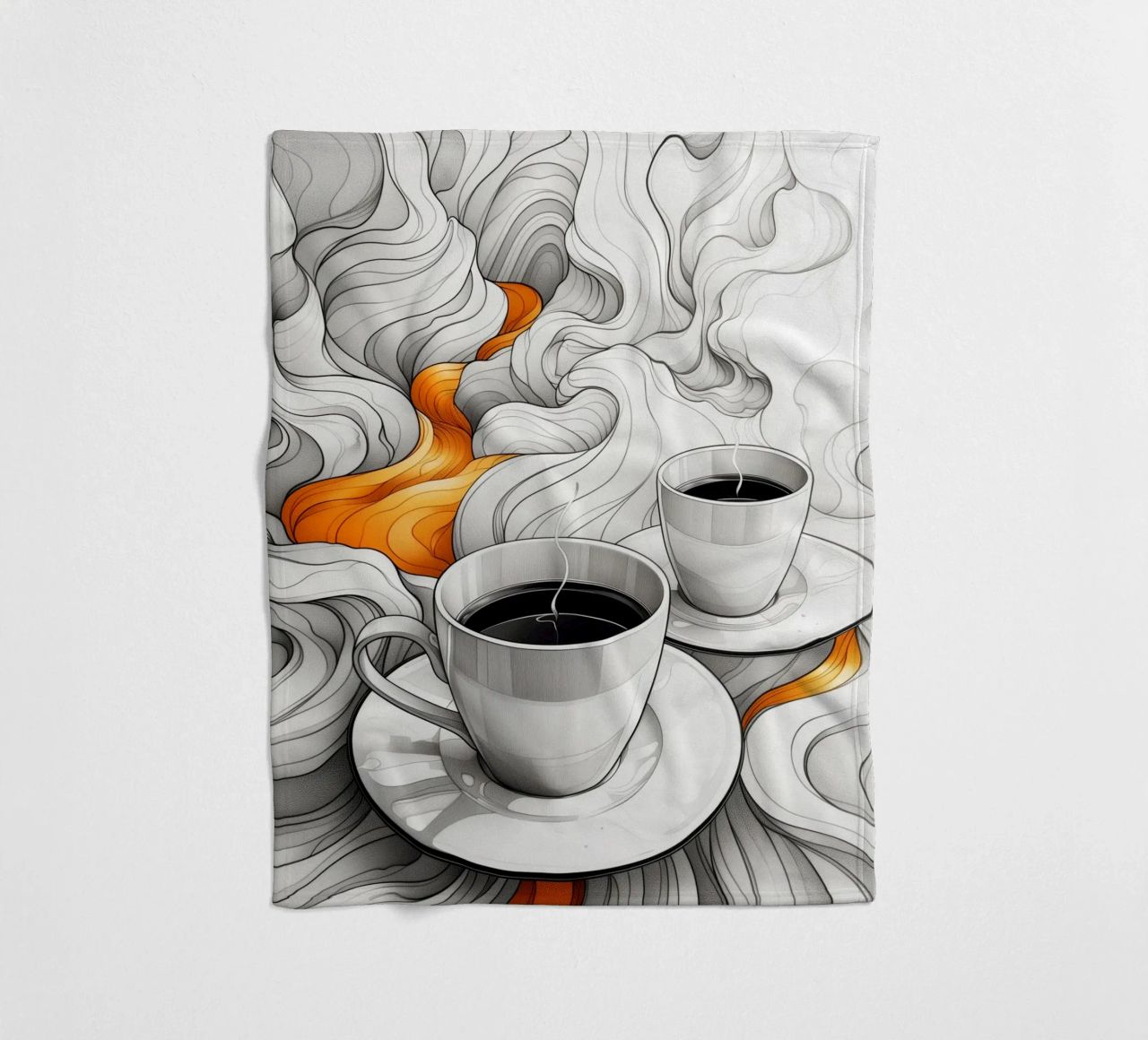 È l'ora del caffè espresso coperta in pile da Justyna Jaszke JBJart