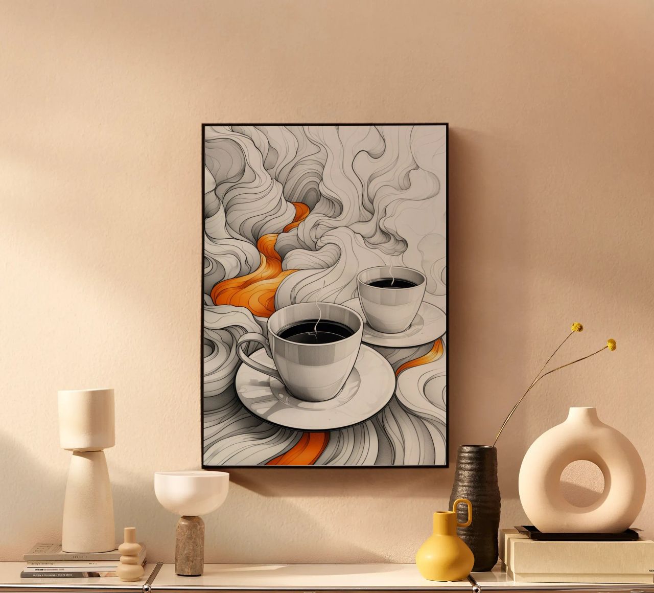 È l'ora del caffè espresso alluminio dibond da Justyna Jaszke JBJart