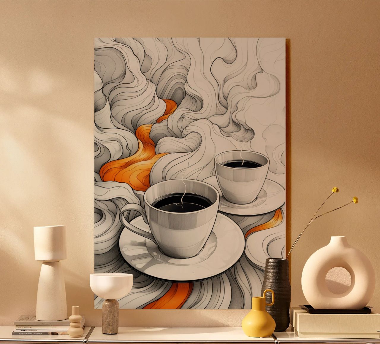È l'ora del caffè espresso alluminio dibond da Justyna Jaszke JBJart