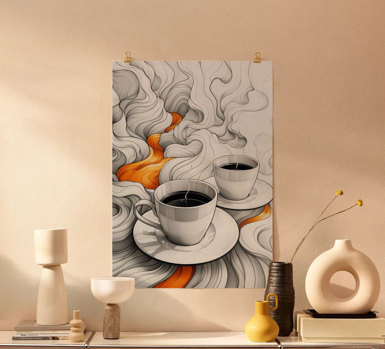 È l'ora del caffè espresso carta hahnemühle da Justyna Jaszke JBJart