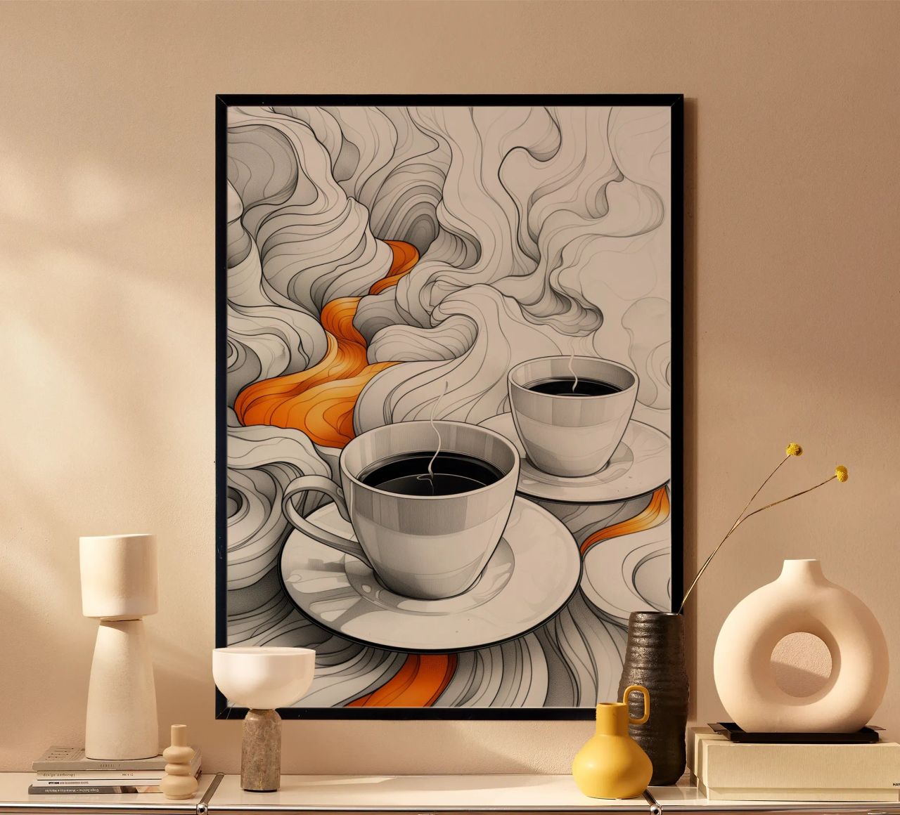È l'ora del caffè espresso carta hahnemühle da Justyna Jaszke JBJart