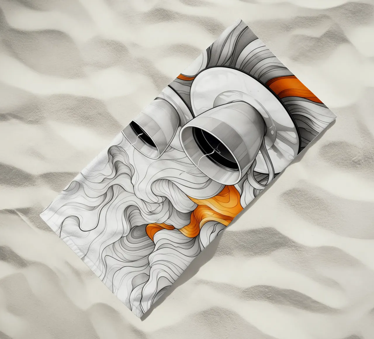 È l'ora del caffè espresso telo mare da Justyna Jaszke JBJart