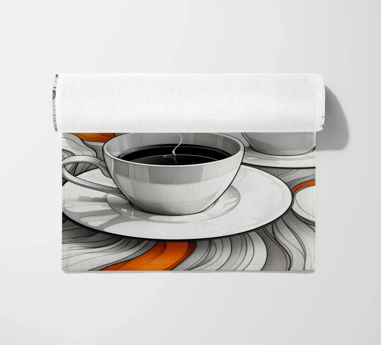 È l'ora del caffè espresso telo mare da Justyna Jaszke JBJart