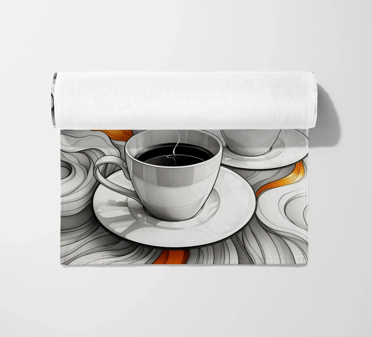 È l'ora del caffè espresso telo mare da Justyna Jaszke JBJart