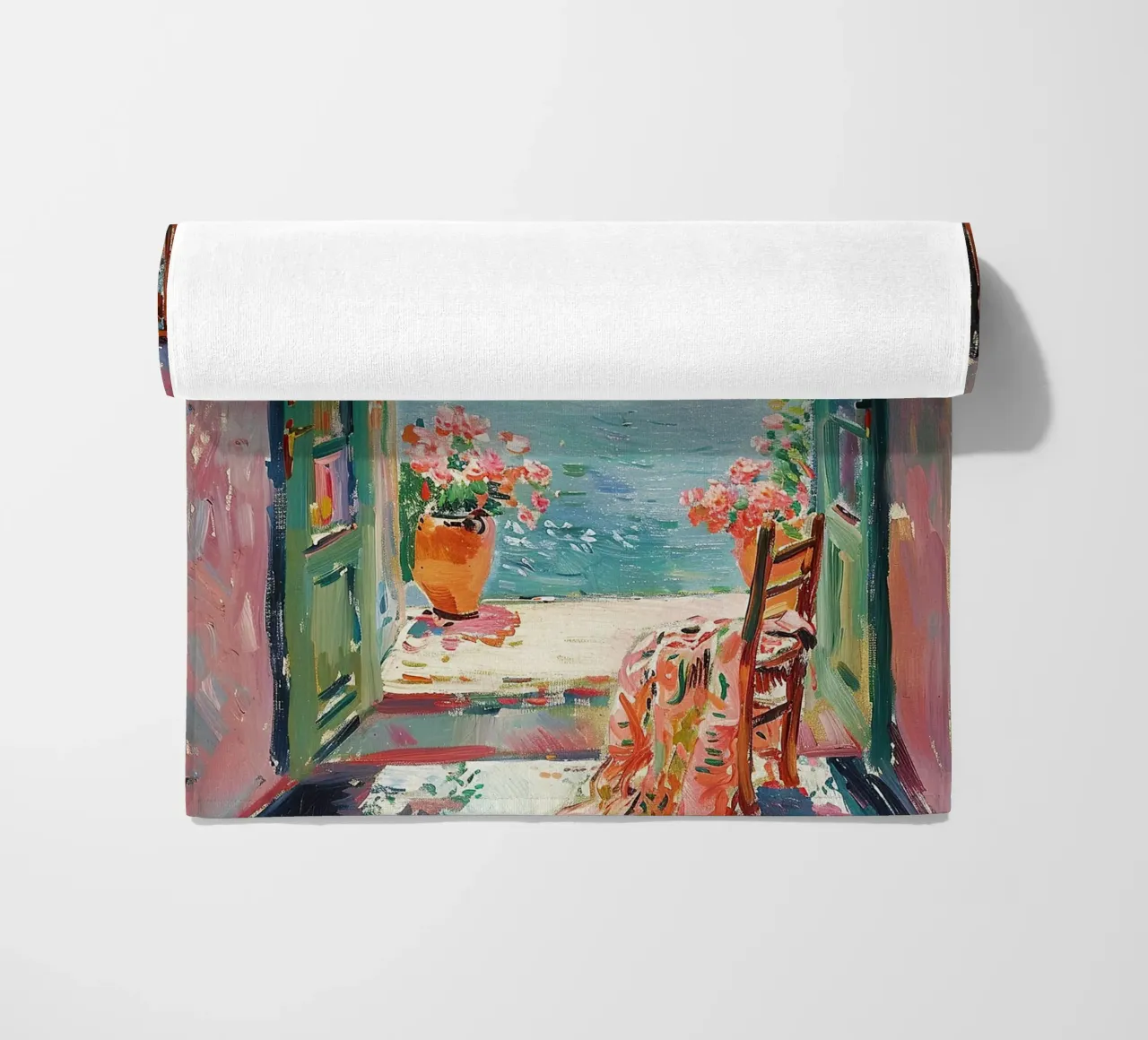 Riflessi nella brezza telo mare da Nikis Art Studio