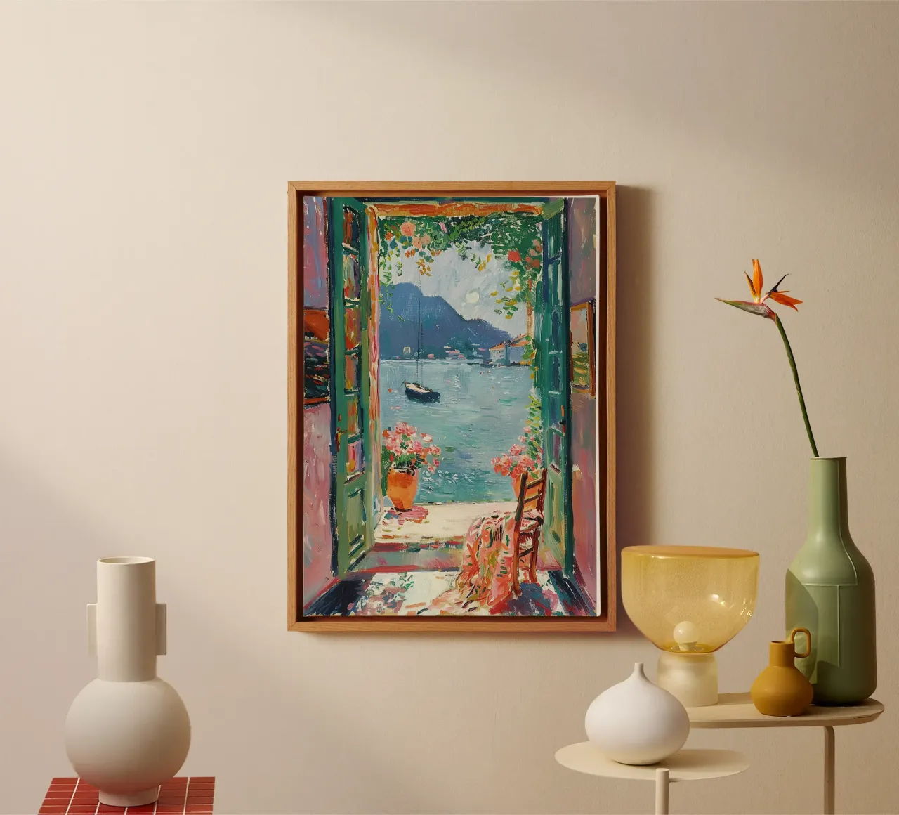 Reflections in the Breeze canvas by Nikis Art Studio