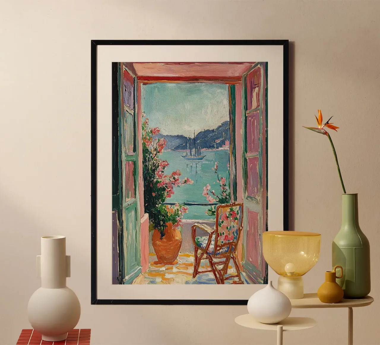 Matisse ispira poster con telaio in alluminio da Nikis Art Studio
