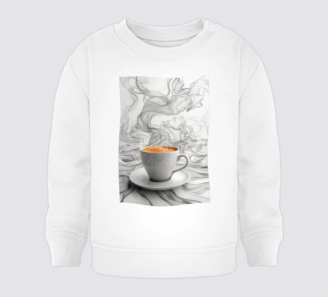 È l'ora del caffè espresso felpa neonato da Justyna Jaszke JBJart