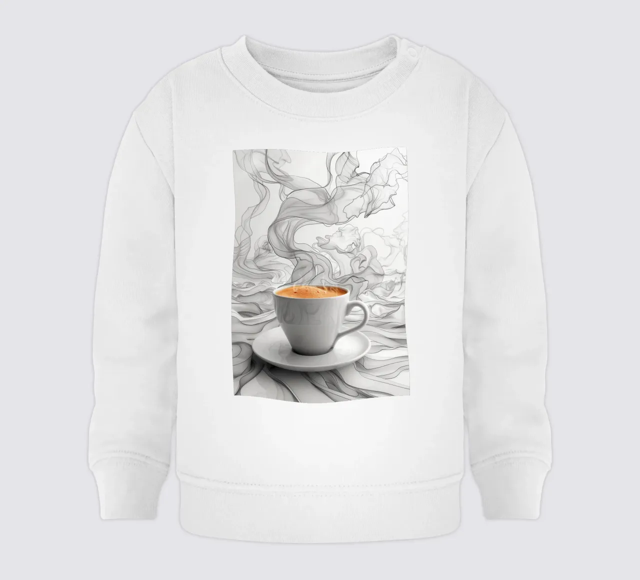 È l'ora del caffè espresso felpa neonato da Justyna Jaszke JBJart