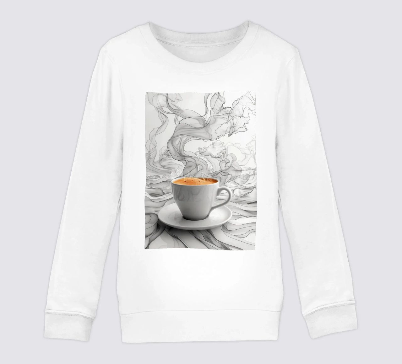 È l'ora del caffè espresso felpa bambino da Justyna Jaszke JBJart
