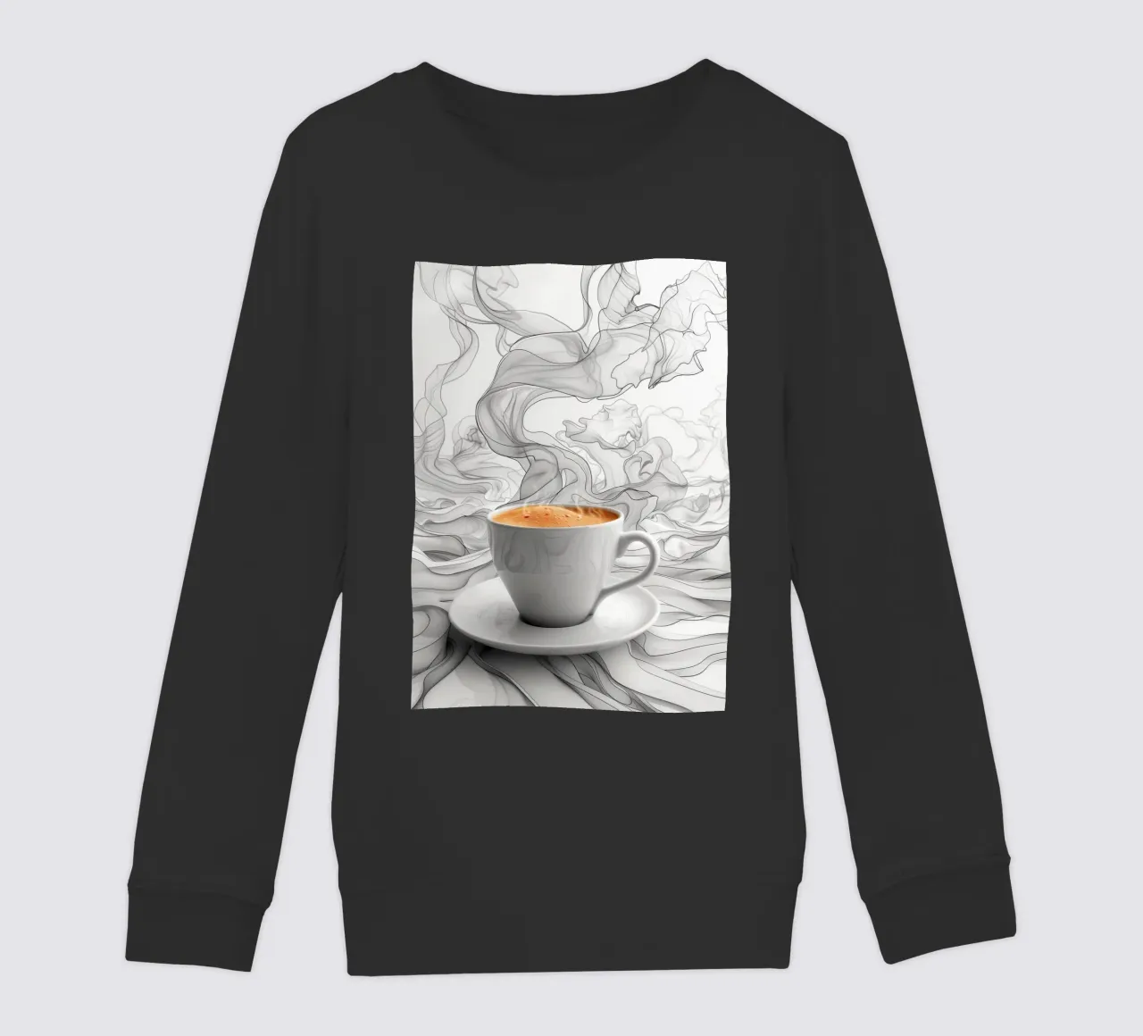 È l'ora del caffè espresso felpa bambino da Justyna Jaszke JBJart