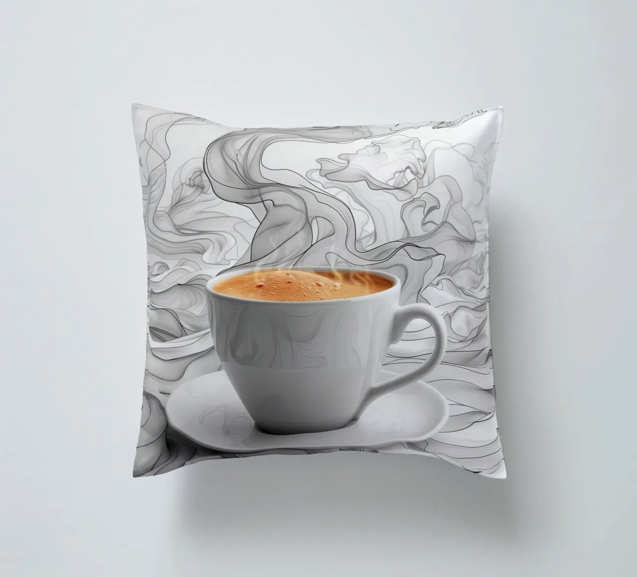 È l'ora del caffè espresso cuscino da Justyna Jaszke JBJart