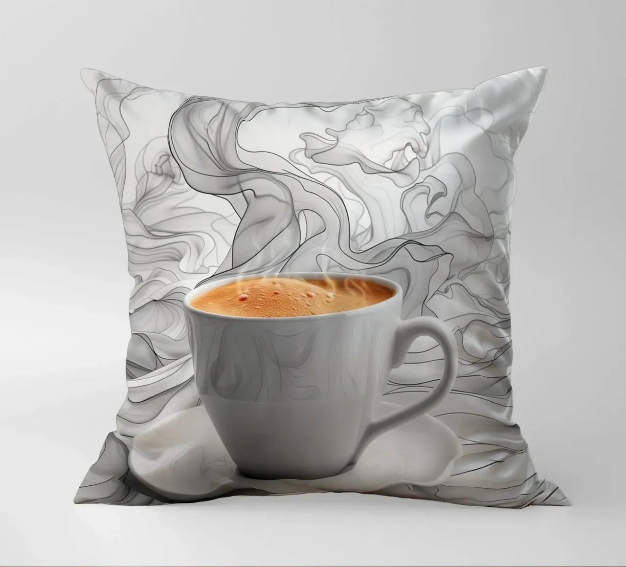 È l'ora del caffè espresso cuscino da Justyna Jaszke JBJart