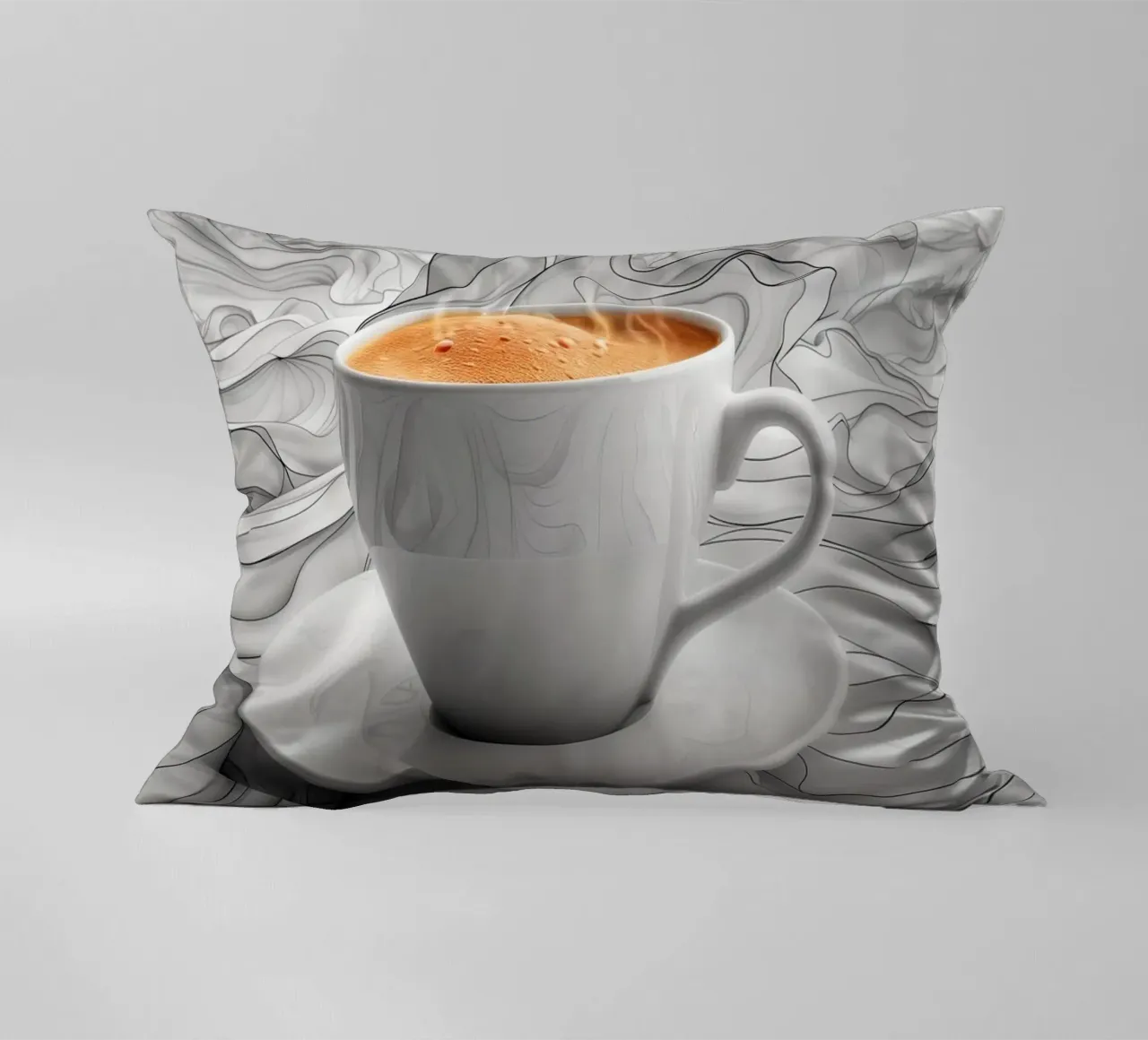 È l'ora del caffè espresso cuscino da Justyna Jaszke JBJart