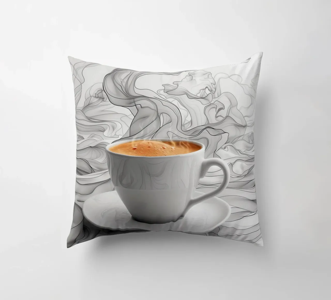 È l'ora del caffè espresso cuscino da Justyna Jaszke JBJart