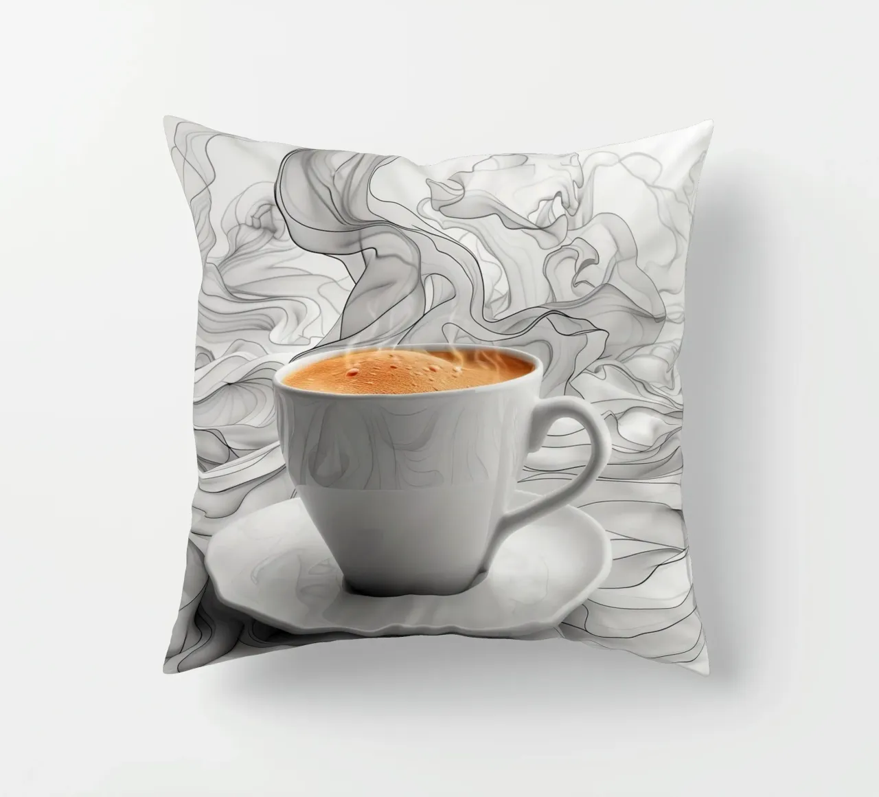 È l'ora del caffè espresso cuscino da Justyna Jaszke JBJart