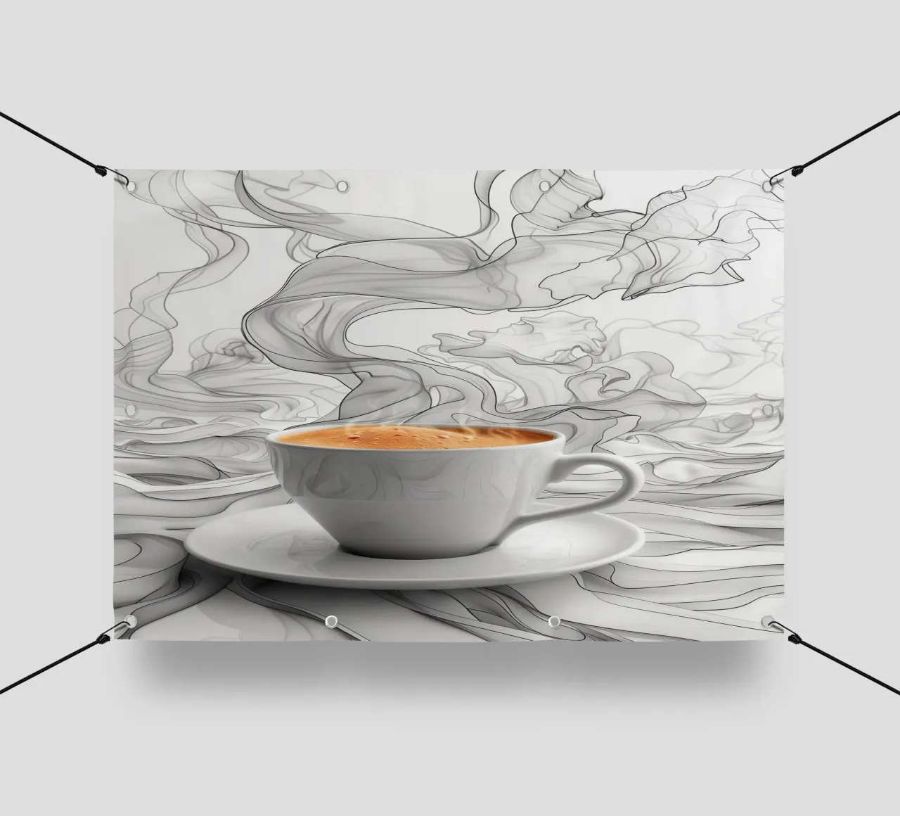 È l'ora del caffè espresso telo in pvc da Justyna Jaszke JBJart