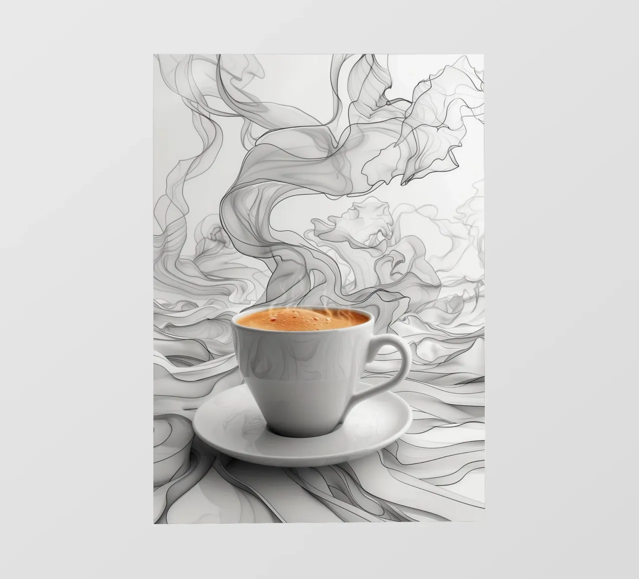 È l'ora del caffè espresso telo in pvc da Justyna Jaszke JBJart