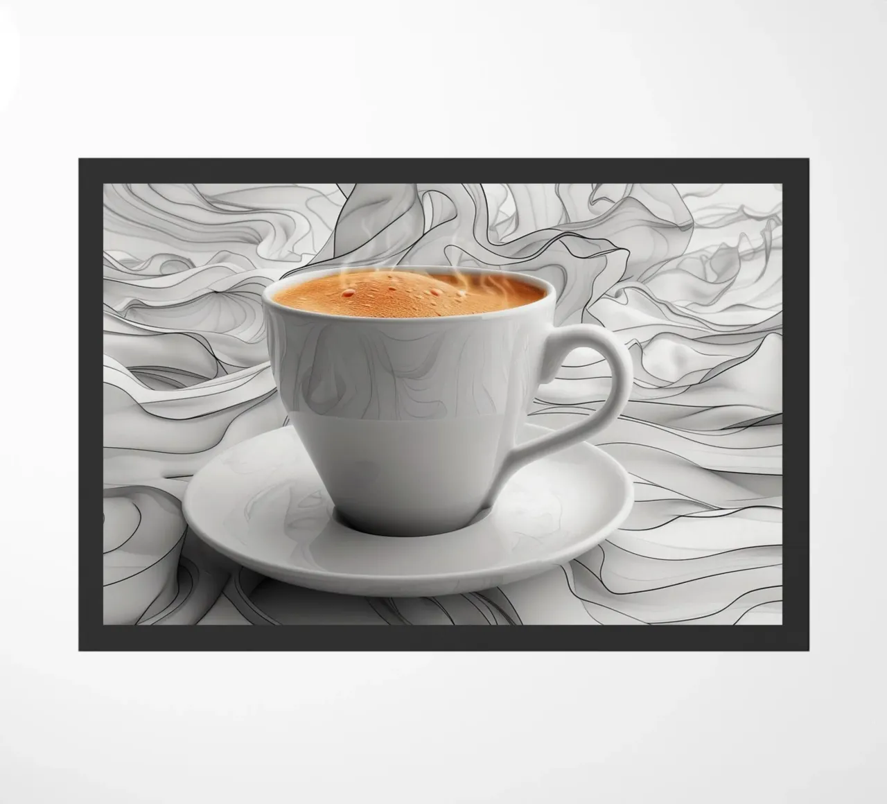 C'est l'heure du café expresso paillasson de Justyna Jaszke JBJart