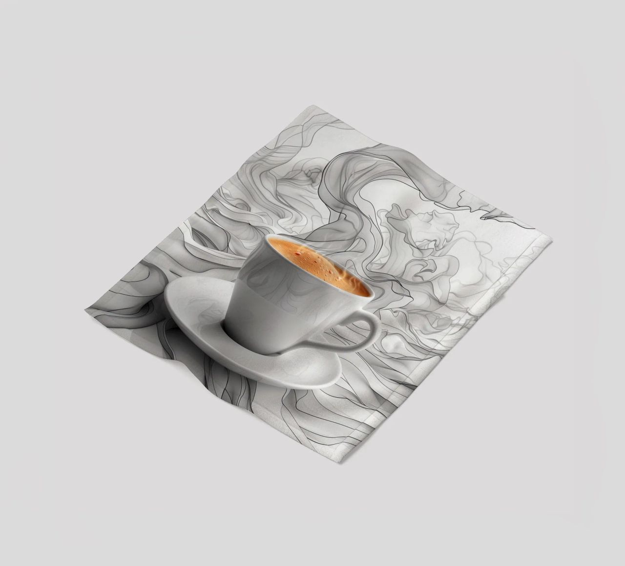 È l'ora del caffè espresso coperta in pile da Justyna Jaszke JBJart