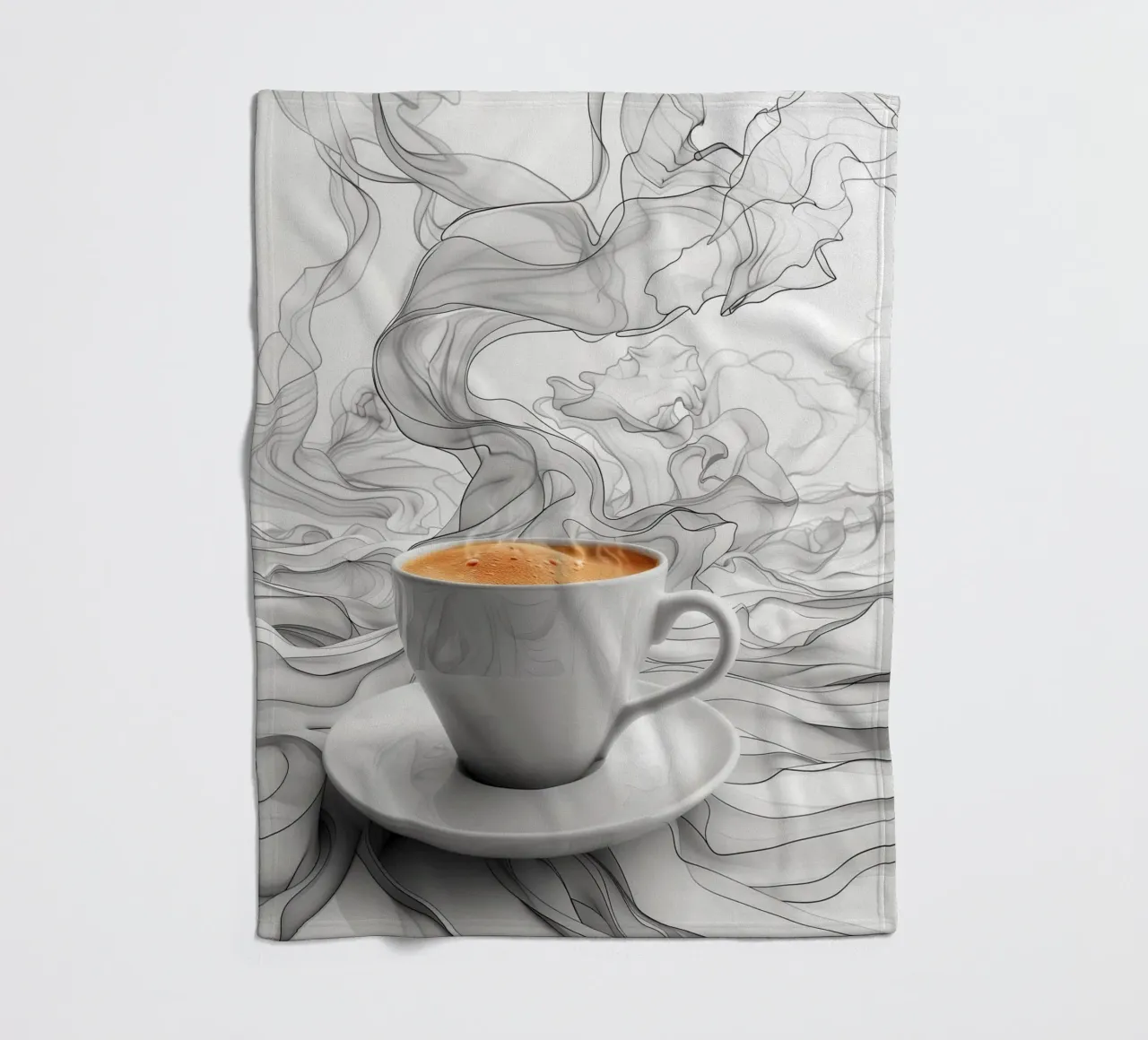 È l'ora del caffè espresso coperta in pile da Justyna Jaszke JBJart
