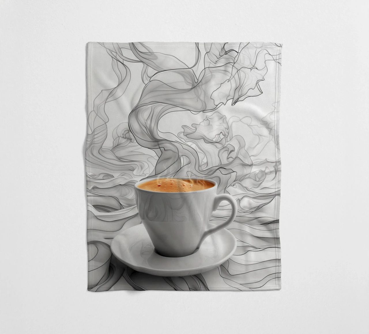 È l'ora del caffè espresso coperta in pile da Justyna Jaszke JBJart