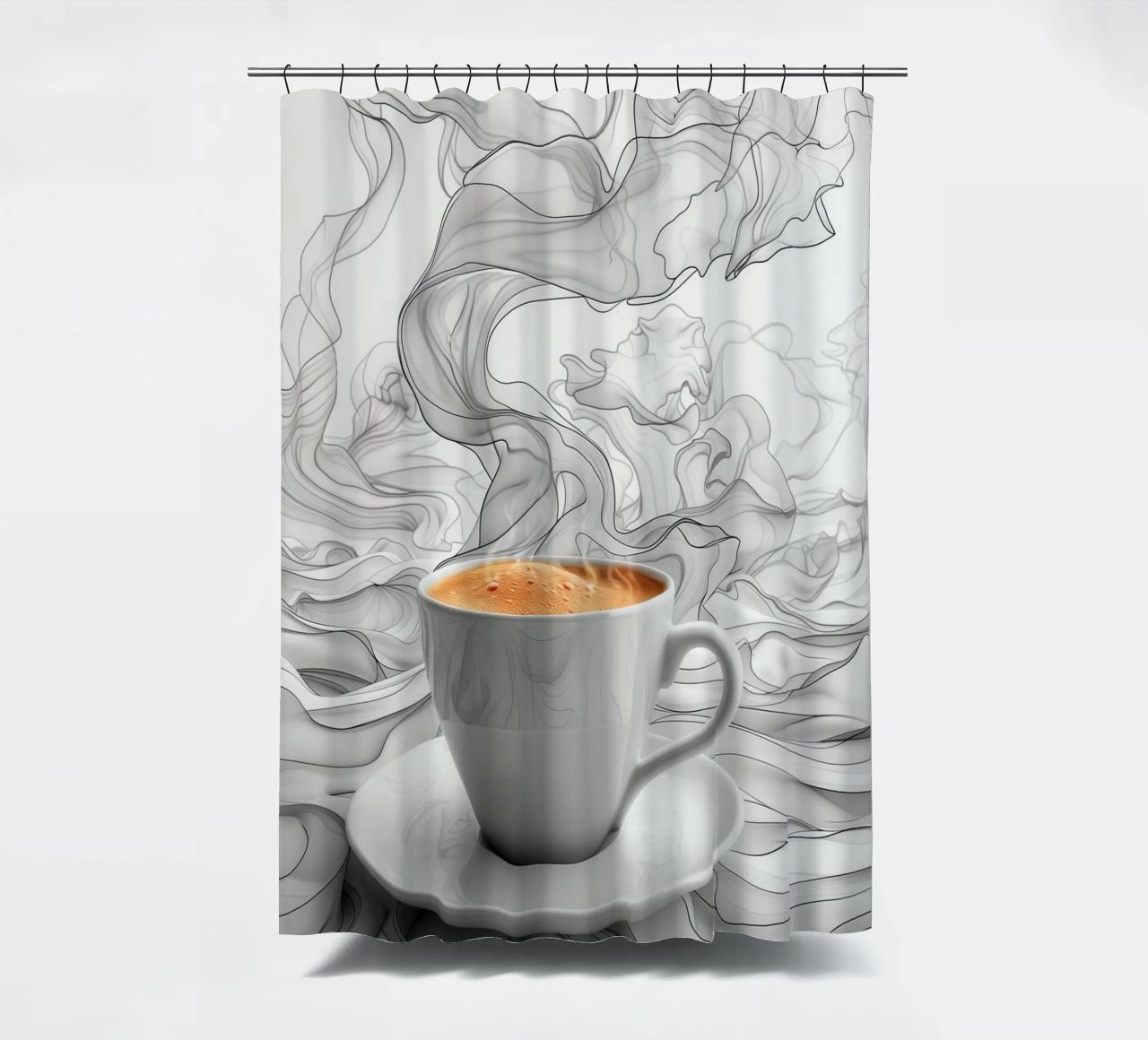 È l'ora del caffè espresso tenda da doccia da Justyna Jaszke JBJart