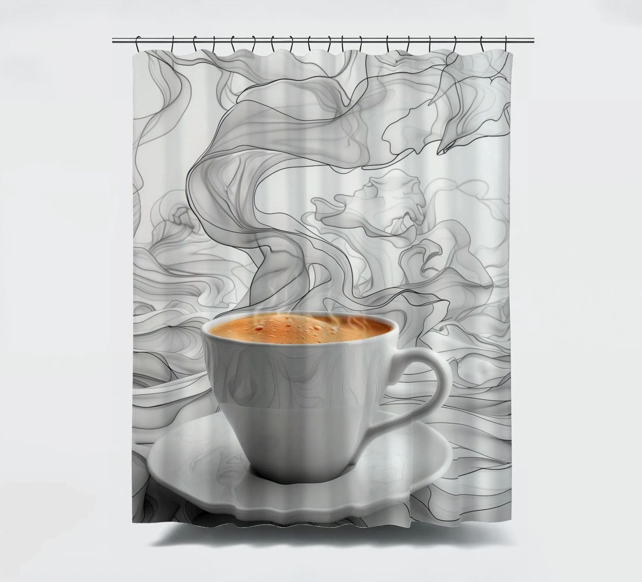 È l'ora del caffè espresso tenda da doccia da Justyna Jaszke JBJart