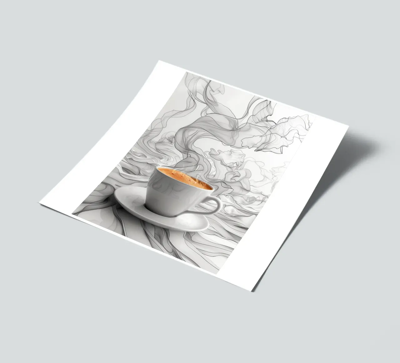 È l'ora del caffè espresso foglio adesivo da Justyna Jaszke JBJart