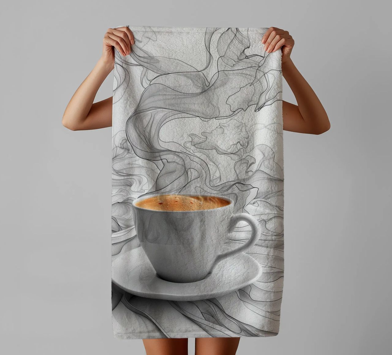 È l'ora del caffè espresso asciugamano da bagno da Justyna Jaszke JBJart