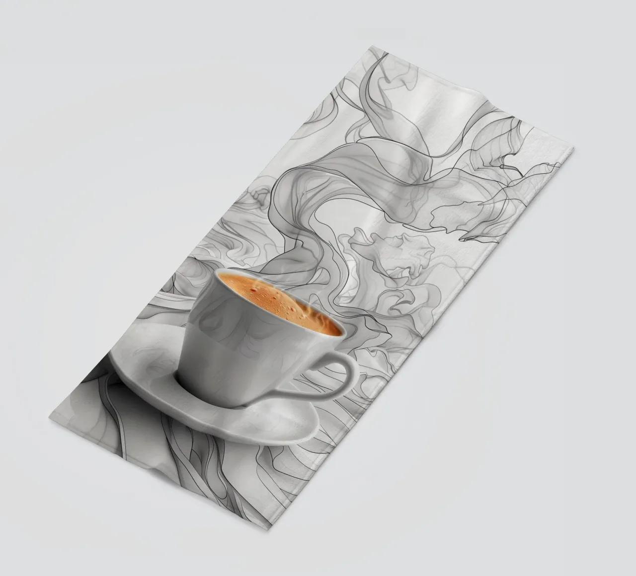 È l'ora del caffè espresso telo mare da Justyna Jaszke JBJart