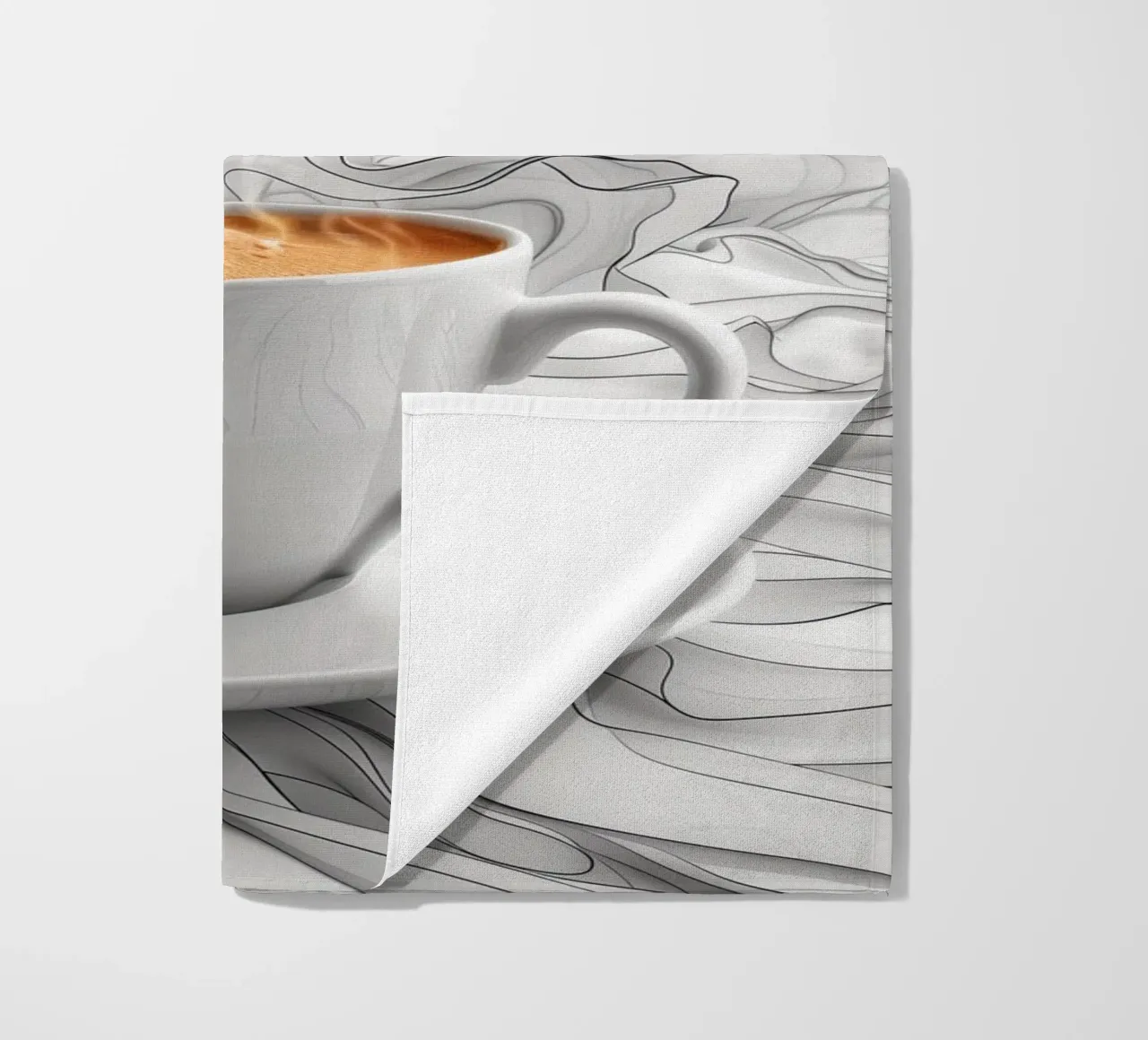 Es ist Kaffeezeit Expresso Strandtuch von Justyna Jaszke JBJart