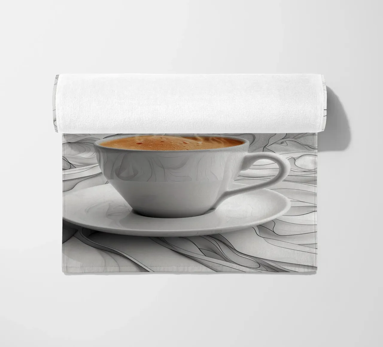 È l'ora del caffè espresso telo mare da Justyna Jaszke JBJart