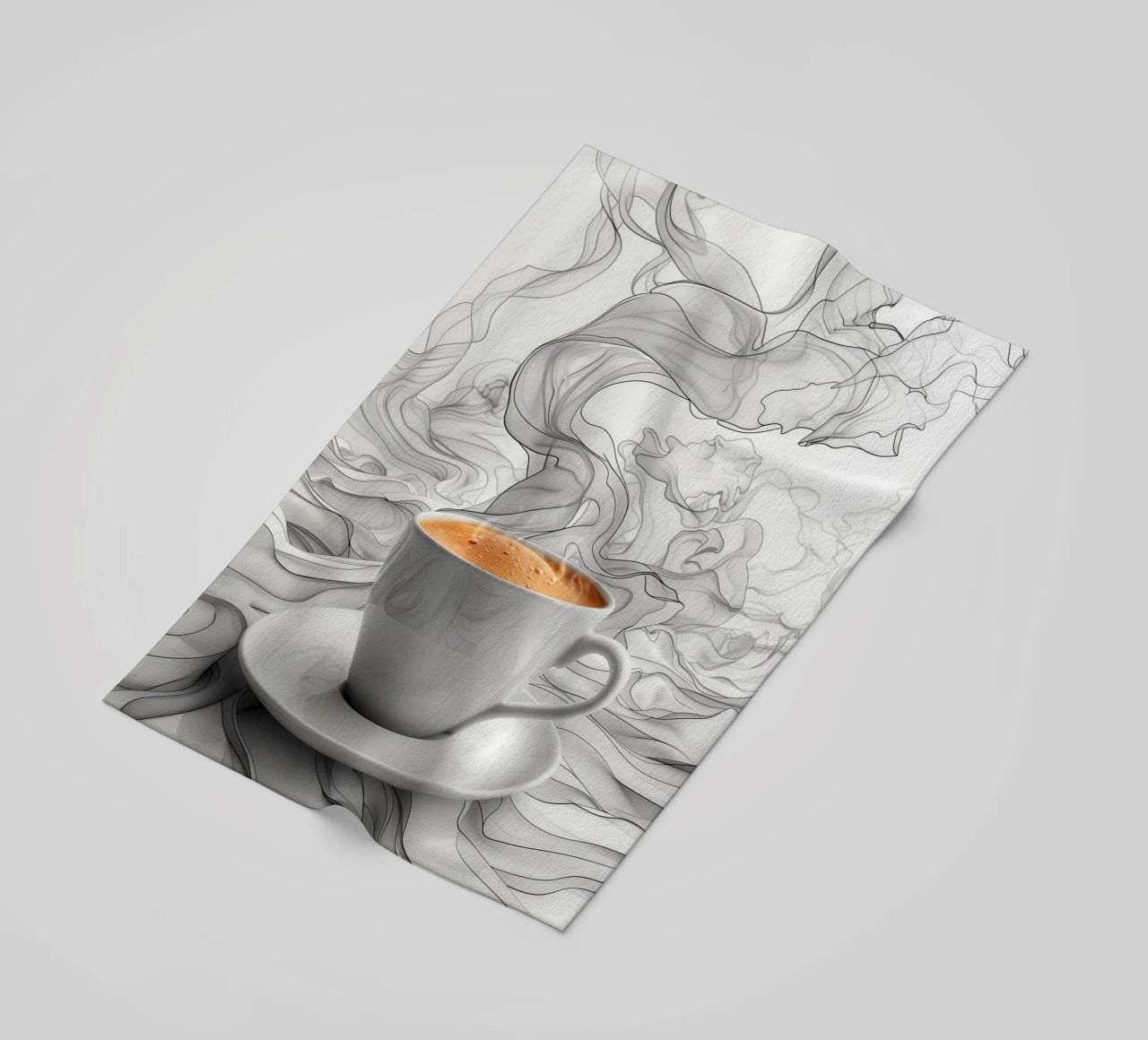 È l'ora del caffè espresso telo mare da Justyna Jaszke JBJart