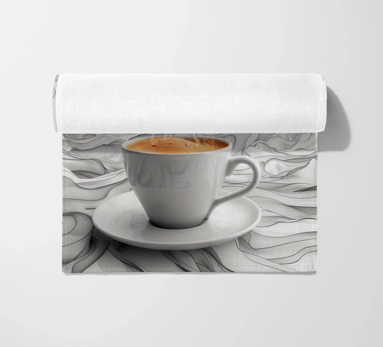 È l'ora del caffè espresso telo mare da Justyna Jaszke JBJart