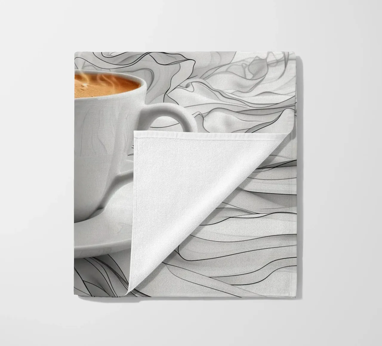 È l'ora del caffè espresso telo mare da Justyna Jaszke JBJart