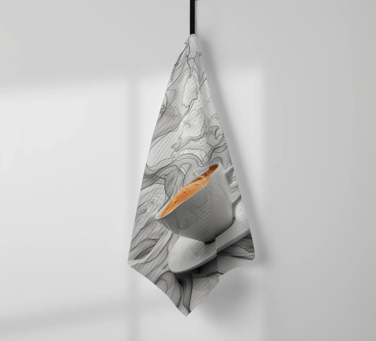 È l'ora del caffè espresso canovaccio da cucina da Justyna Jaszke JBJart