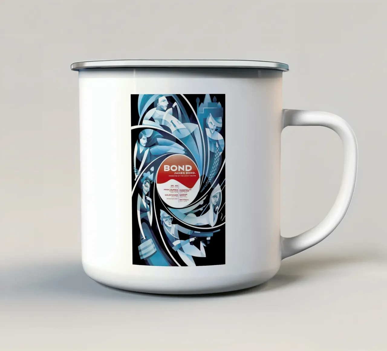 Bond. James Bond. tazza in smalto da Sean Loose