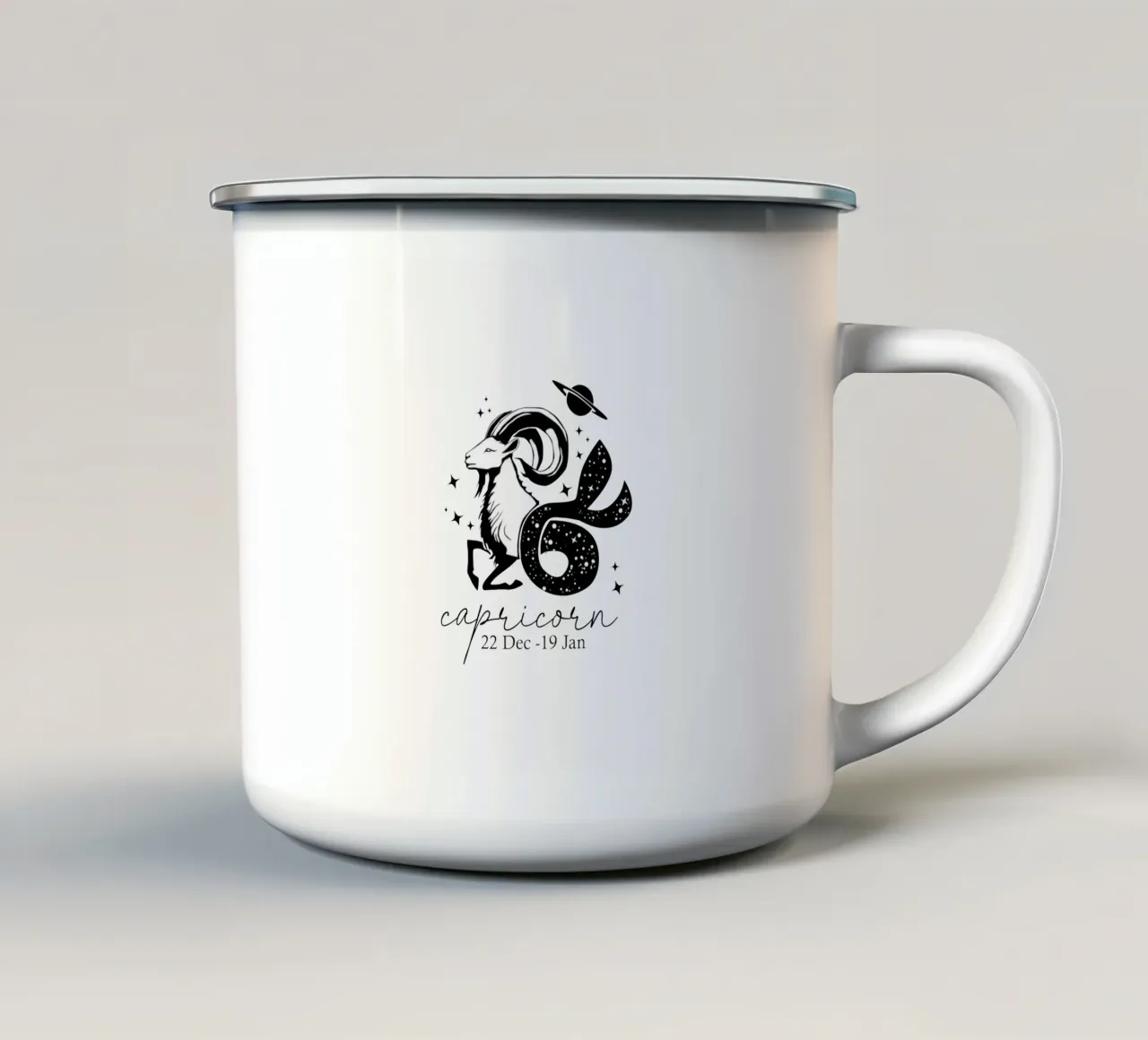 Capricorn tazza in smalto da Indigo Rain