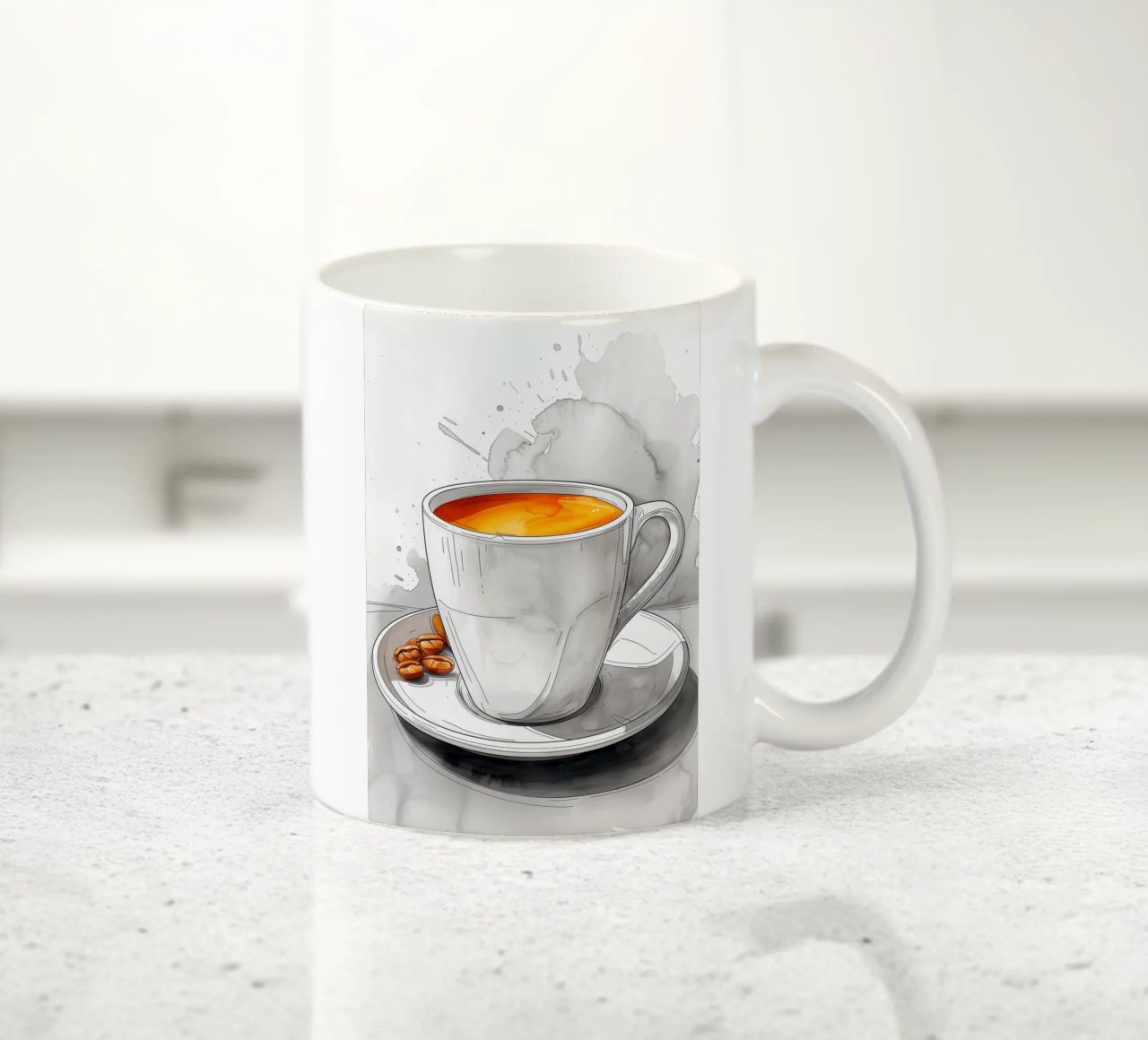 È l'ora del caffè tazza in ceramica da Justyna Jaszke JBJart