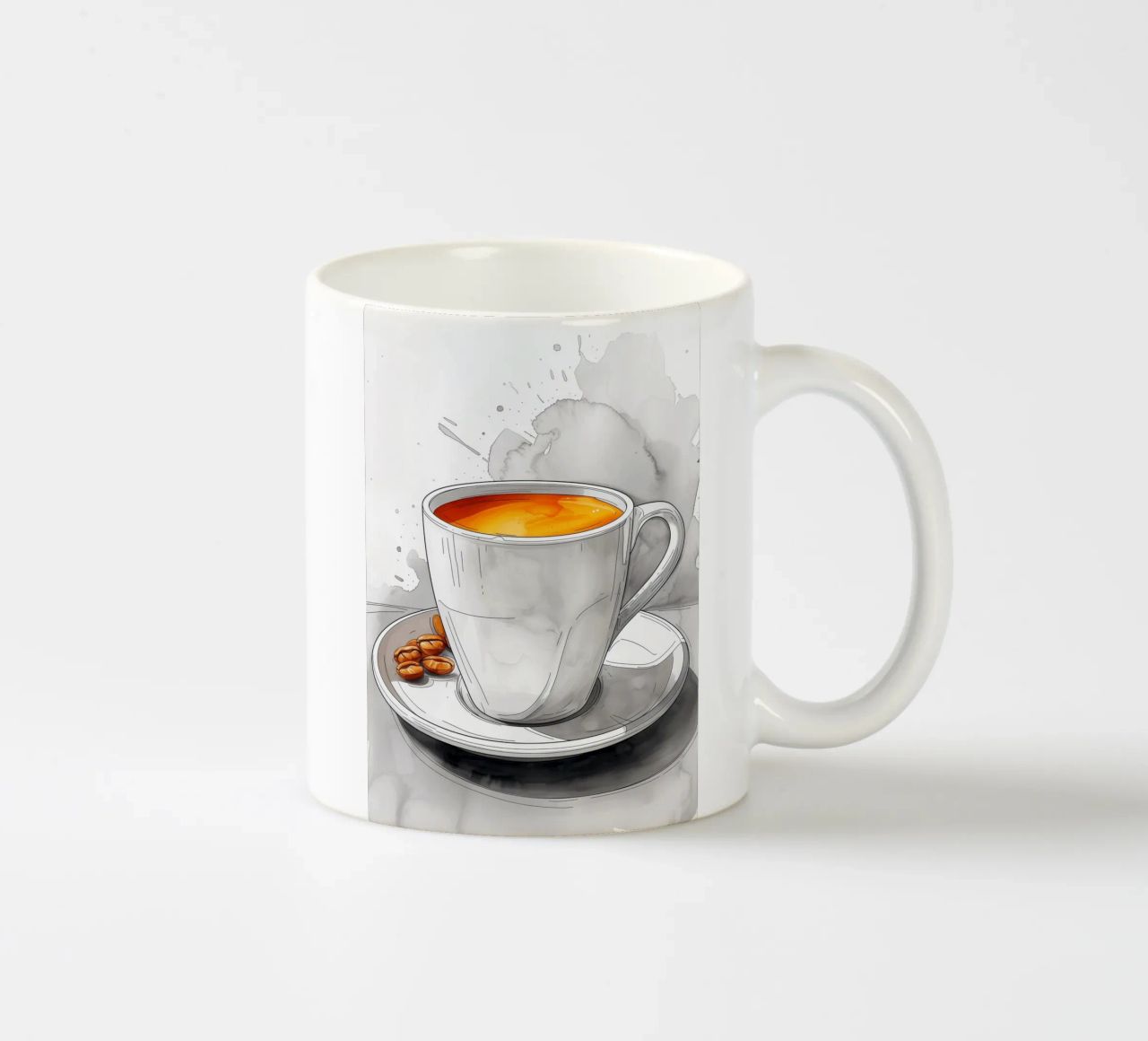 È l'ora del caffè tazza in ceramica da Justyna Jaszke JBJart