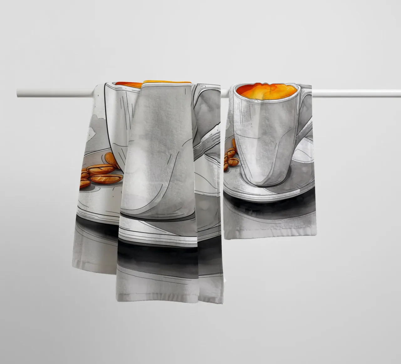 È l'ora del caffè asciugamano da bagno da Justyna Jaszke JBJart