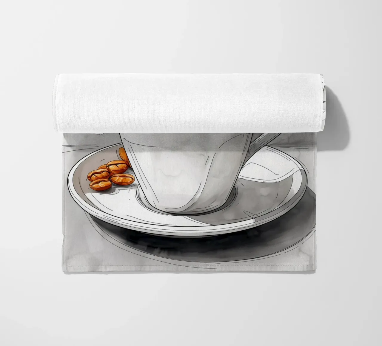 È l'ora del caffè telo mare da Justyna Jaszke JBJart