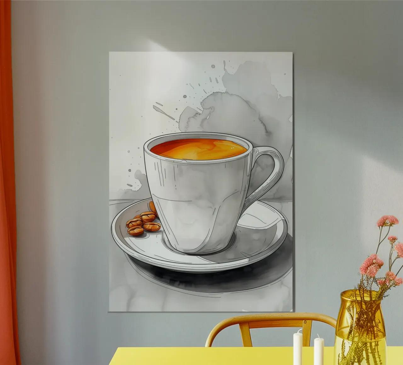 È l'ora del caffè alluminio dibond da Justyna Jaszke JBJart