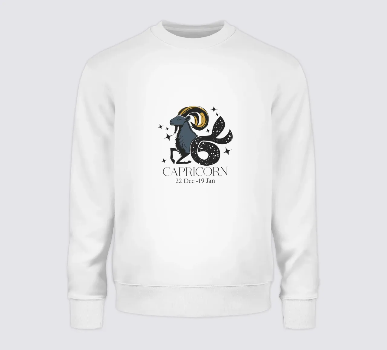 Capricorn Retro Design sweatshirt van Indigo Rain