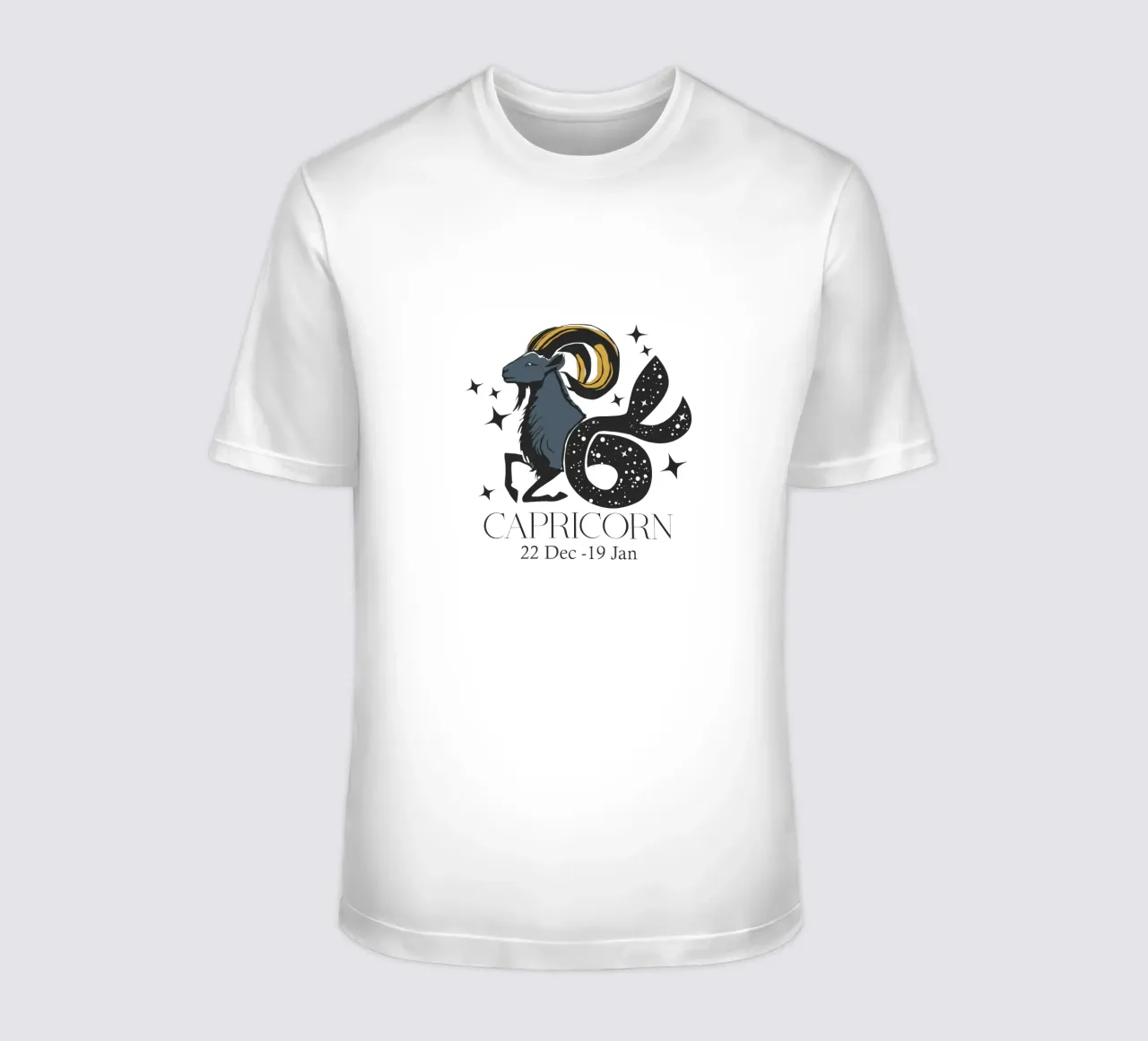 Capricorn Retro Design t-shirt da Indigo Rain